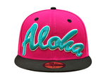Load image into Gallery viewer, ALOHA FITTED - BRIGHT ROSE / BLACK
