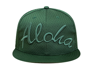 ALOHA SNAPBACK - HUNTER GREEN TECH MESH