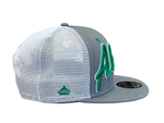 Load image into Gallery viewer, ALOHA SNAPBACK - GRAY / WHITE TRUCKER
