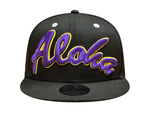 Load image into Gallery viewer, ALOHA SNAPBACK - BLACK / PURPLE
