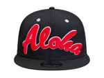 Load image into Gallery viewer, ALOHA SNAPBACK - BLACK RIPSTOP
