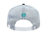 Load image into Gallery viewer, ALOHA SNAPBACK - WHITE TRUCKER / BLACK / TEAL
