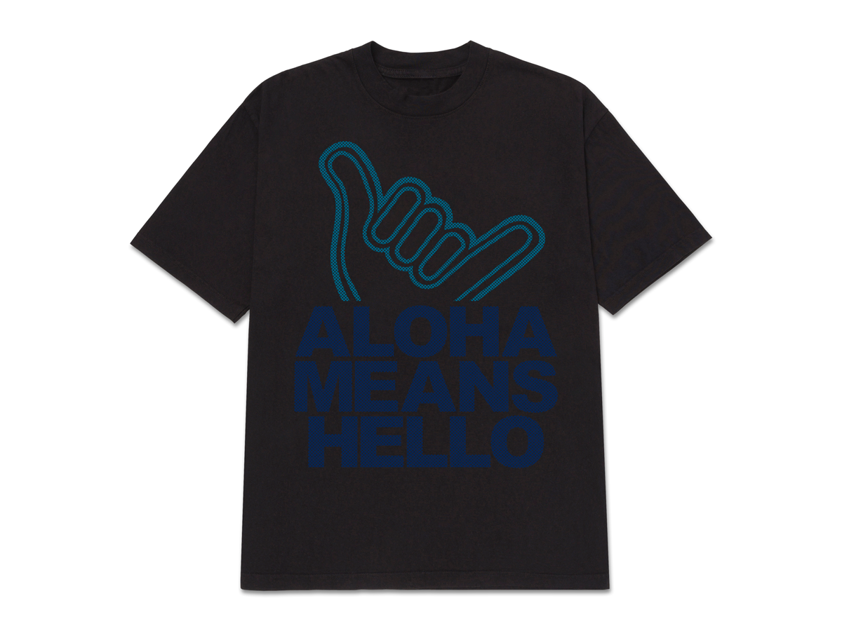 AMH TEE - BLACK / BLUE