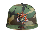 Load image into Gallery viewer, BIG GAME HUNTERS SNAPBACK - WOODLAND CAMO / ORANGE
