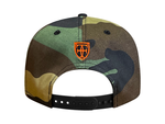 Load image into Gallery viewer, BIG GAME HUNTERS SNAPBACK - WOODLAND CAMO / ORANGE
