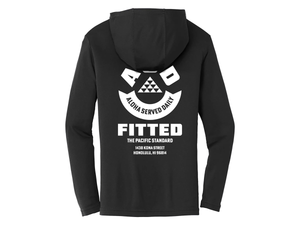 DAILY FEED L/S DRI-FIT HOODIE - BLACK