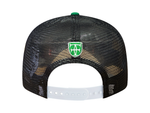 Load image into Gallery viewer, FH RETRO A-FRAME SNAPBACK - BLACK NYLON RIPSTOP / BLACK TRUCKER
