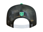Load image into Gallery viewer, FH RETRO A-FRAME SNAPBACK - BLACK TRUCKER / KELLY GREEN
