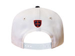 Load image into Gallery viewer, FH RETRO A-FRAME SNAPBACK - CHROME / NAVY

