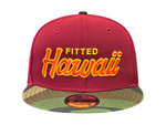 Load image into Gallery viewer, ITSS FH RETRO SNAPBACK - MAROON / WOODLAND CAMO
