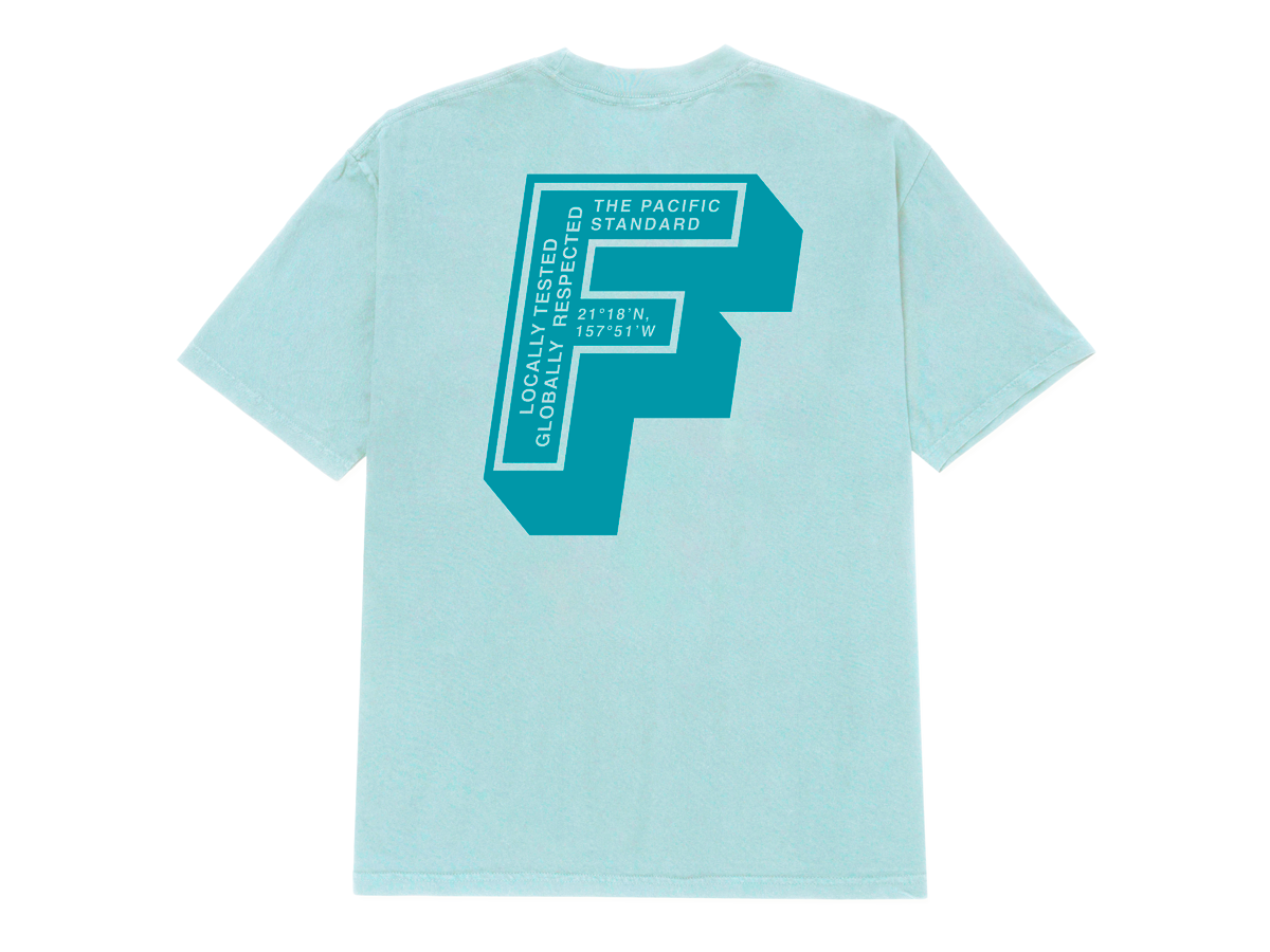 F IS FOR TEE - SEAFOAM