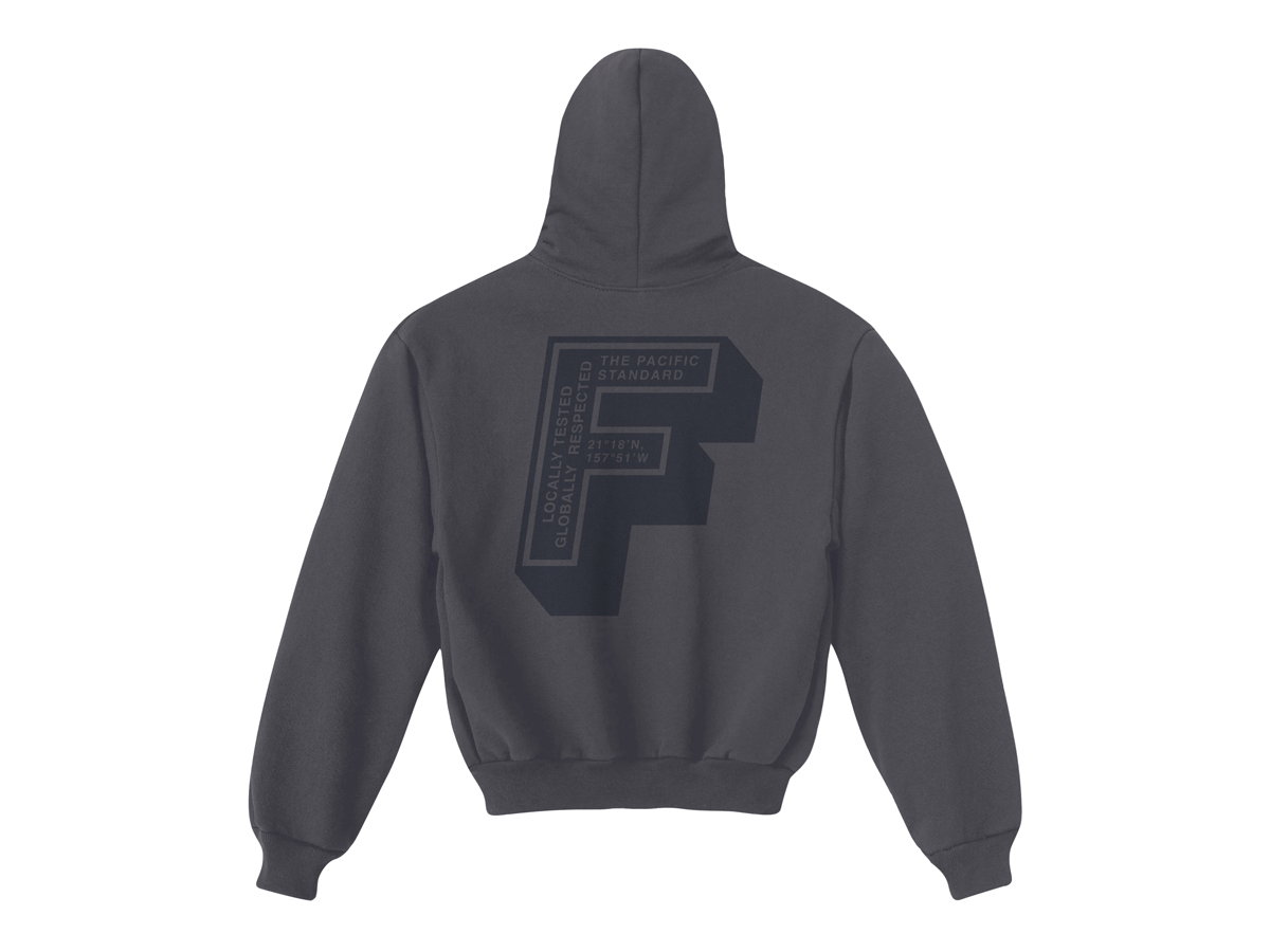 F IS FOR HOODIE - DOLPHIN BLUE