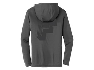 F IS FOR L/S DRI-FIT HOODIE - IRON GRAY