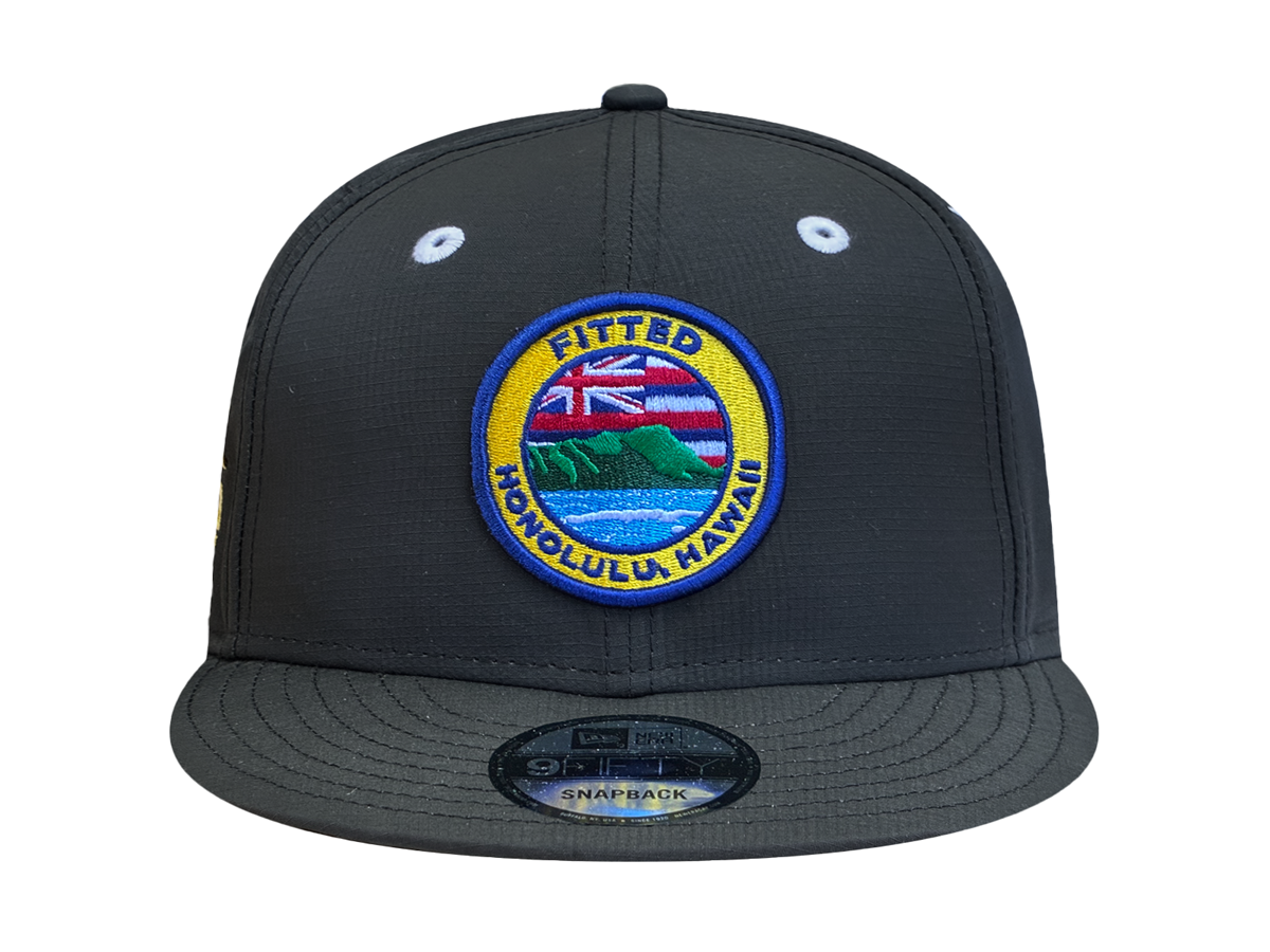 ITSS LEAHI SNAPBACK - BLACK NYLON RIPSTOP