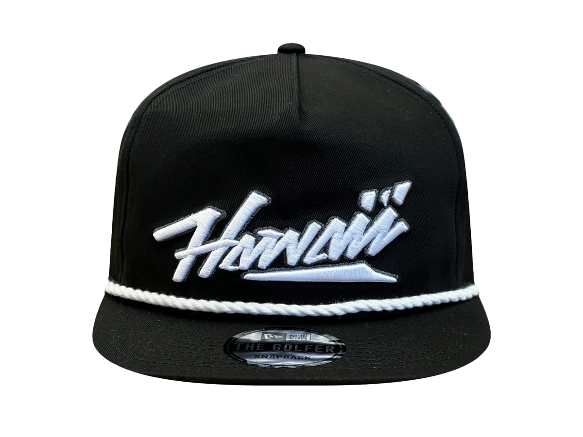 KALAI HAWAII GOLFER SNAPBACK - BLACK