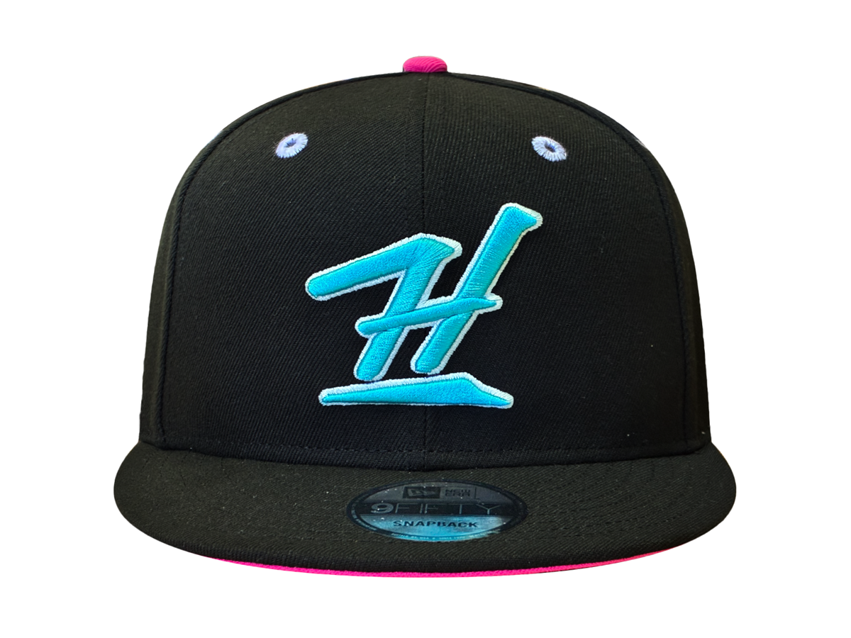 SBS25 KALAI SNAPBACK - BLACK / BRIGHT ROSE