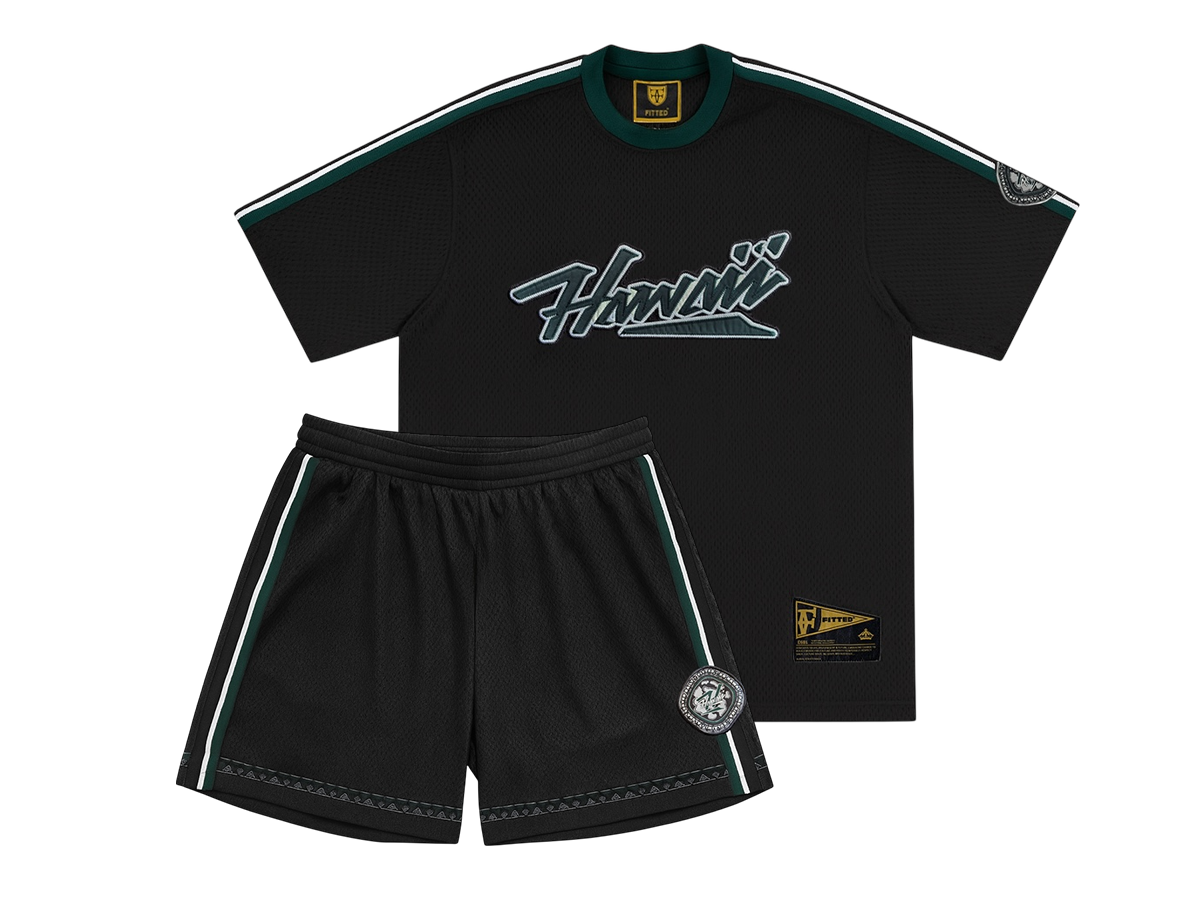 KALAI HAWAII MESH JERSEY SET - BLACK