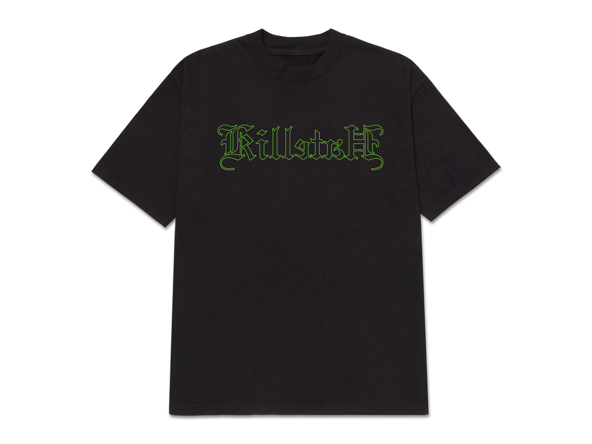 KILLHATE TEE - BLACK / SAFETY GREEN