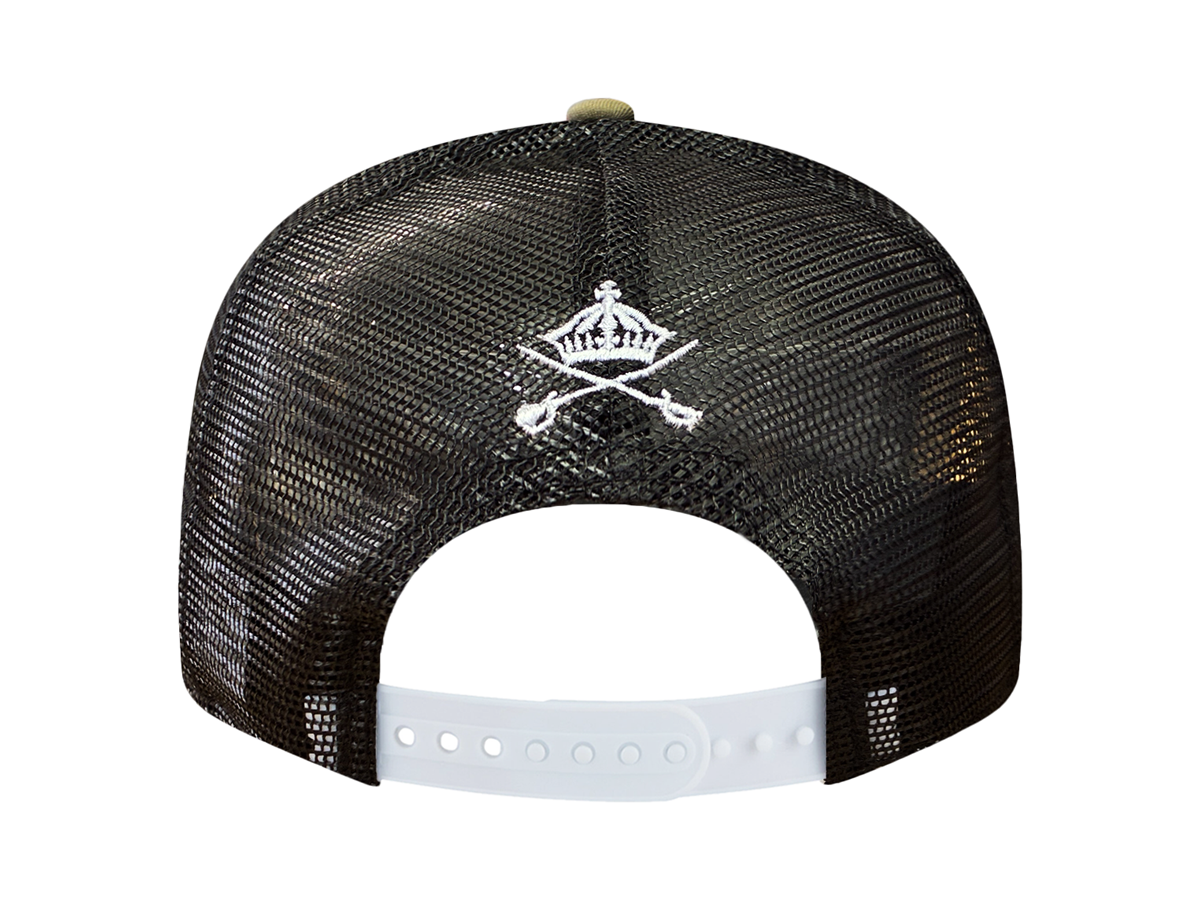 MANOA MIST SNAPBACK - BLACK / WOODLAND CAMO