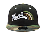 Load image into Gallery viewer, MANOA MIST SNAPBACK - BLACK / WOODLAND CAMO
