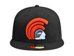 Load image into Gallery viewer, MUA FITTED - BLACK / ORANGE
