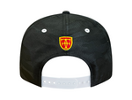 Load image into Gallery viewer, MUA A-FRAME SNAPBACK - BLACK TONAL CAMO
