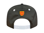 Load image into Gallery viewer, MUA SNAPBACK - BLACK NYLON RIPSTOP / GREEN SUNRISE
