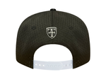 Load image into Gallery viewer, MUA SNAPBACK - BLACK TECH MESH / EARTHTONE
