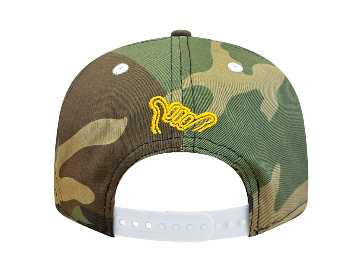 BF25 MUA SNAPBACK - WOODLAND CAMO / YELLOW