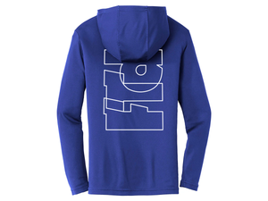 PEAK FUNCTIONALITY L/S DRI-FIT HOODIE - ROYAL BLUE