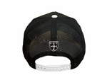 Load image into Gallery viewer, PRIDE GROWN A-FRAME SNAPBACK - BLACK TRUCKER / WHITE
