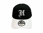 Load image into Gallery viewer, PRIDE GROWN A-FRAME SNAPBACK - BLACK TRUCKER / WHITE
