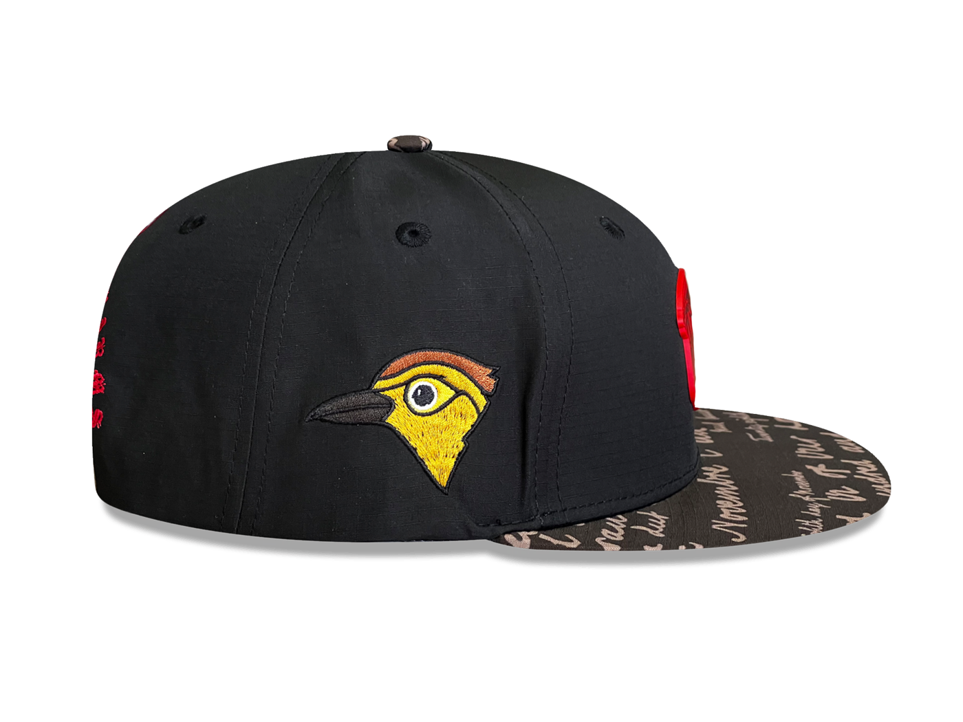 ESTEEM SNAPBACK - BLACK NYLON RIPSTOP