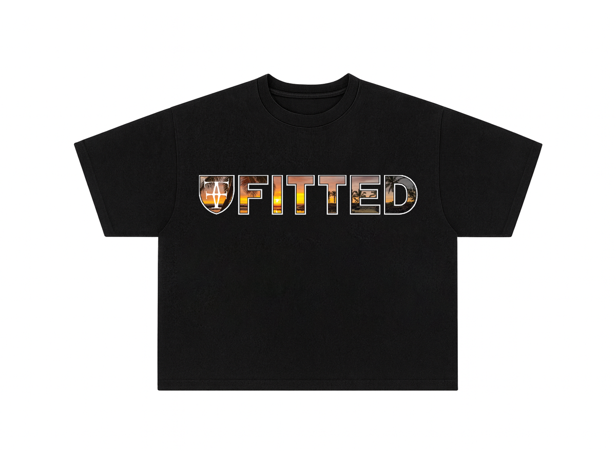 WTCF KONA HAZE CROP TEE - BLACK