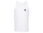 Load image into Gallery viewer, GROWN CREST TANK - WHITE / BLACK EMBROIDERED
